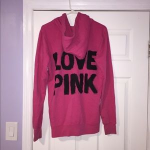 VS pink hoodie